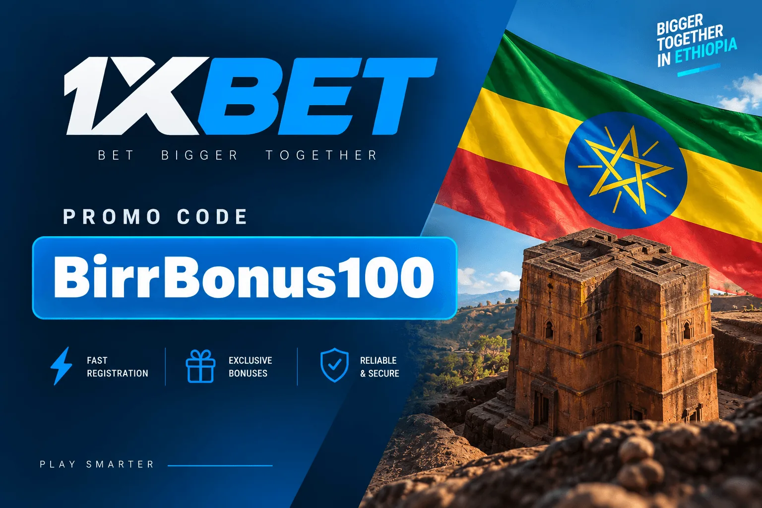 1xBet BirrBonus100 promo code and the welcome bonus in Ethiopian Birr